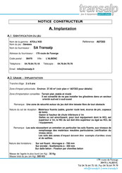 Transalp ATOLL'KID Genesis A07203 Notice Constructeur