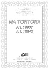 Gessi Via Tortona 18637 Instruction