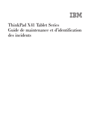 IBM ThinkPad X41 Serie Guide De Maintenance Et D'identification