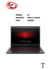 HP OMEN 17-W204NF Manuel De L'utilisateur