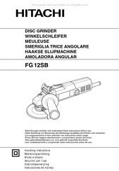 Hitachi FG 12SB Mode D'emploi