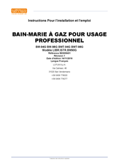 Lotus BMT-98G Instructions Pour L'installation Et L'emploi