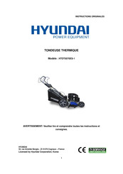 Hyundai power products HTDT5070ES-1 Instructions Originales