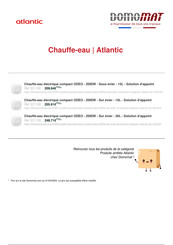 Atlantic 321108 Notice D'utilisation Et D'installation