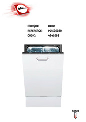 Beko PDIS26020 Mode D'emploi