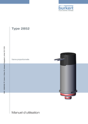 Burkert 2852 Manuel D'utilisation