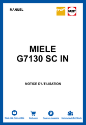 Miele G 7137 Manuel