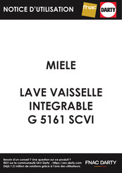 Miele G 5161 SCVI Mode D'emploi