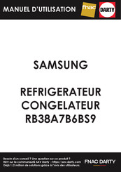 Samsung RB38A7B6BS9 Manuel D'utilisation