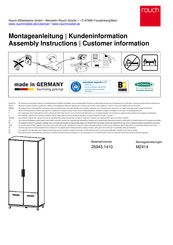 Rauch Carlsson 25945.1410 Instructions De Montage