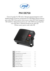 PNI DE750 Manuel Utilisateur