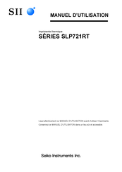 SII SLP721RT Serie Manuel D'utilisation