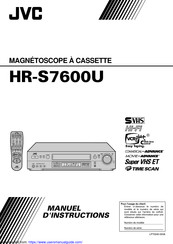 JVC HR-S7600U Manuel D'instructions