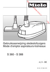Miele S 360 Mode D'emploi
