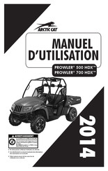 Arctic Cat PROWLER 500 HDX 2014 Manuel D'utilisation