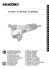 HIKOKI G 13STA Mode D'emploi