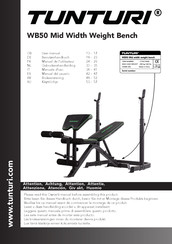 Tunturi WB50 Mid Width Weight Bench Manuel De L'utilisateur