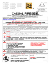 Owlee CASUAL FIRESIDE 5120-3658BTO-E Manuel D'instructions