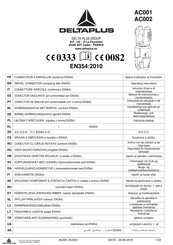 DELTA PLUS AC001 Notice D'utilisation Et D'entretien