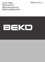 Beko WMB 81443 LA Mode D'emploi