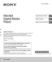 Sony DSX-A400BT Mode D'emploi