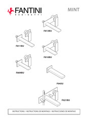 Fantini Rubinetti MINT F811BU Manuel D'installation