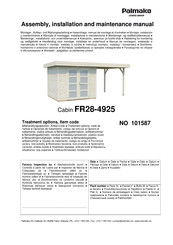 Lemeks Palmako FR28-4925 Assemblage, Manuel De Montage Et D'entretien