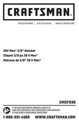 Craftsman CMCF930 Guide D'utilisation