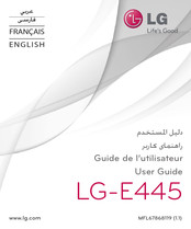 LG E445 Guide De L'utilisateur