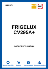 Frigelux CV142A+ Manuel D'instructions