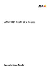 Axis F9201 Guide D'installation