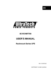 Ultratech 0E-RCKMT700 Manuel De L'utilisateur