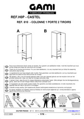 Gami CASTEL H0P 610 Instructions De Montage