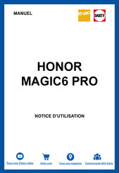 honor Magic6 Pro Guide De L'utilisateur