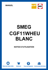 Smeg CGF11WHEU Manuel De L'utilisateur