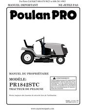 Poulan Pro PR1842STC Manuel Du Propriétaire