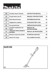 Makita DUR189Z1 Manuel D'instructions