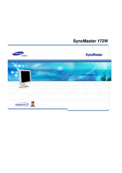 Samsung SyncMaster 172W Guide De L'utilisateur