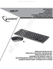 Gembird KBS-P7 Manuel