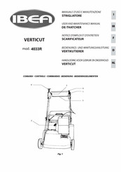 IBEA VERTICUT 4033R Notice D'emploi Et D'entretien