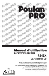 Poulan Pro 967 331001-00 Manuel D'utilisation