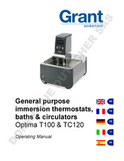 Grant Optima TC120 Mode D'emploi