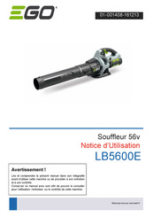 Ego Power+ LB5600E Notice D'utilisation