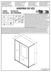 CONFORAMA ANDORA UP 01175 Instructions D'assemblage