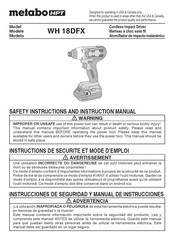 Metabo HPT WH 18DFX Mode D'emploi