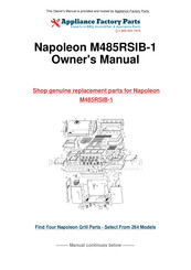 Napoleon M485RSIB-1 Mode D'emploi