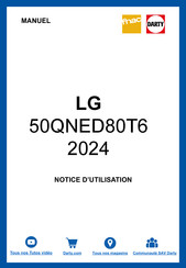 LG 55QNED80 Serie Mode D'emploi