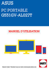 Asus G531GV-AL027T Mode D'emploi