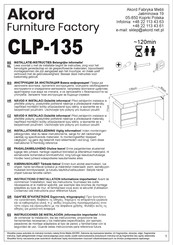 Akord CLP-135 Instructions D'installation