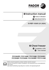 Fagor FCC260EE Notice D'utilisation